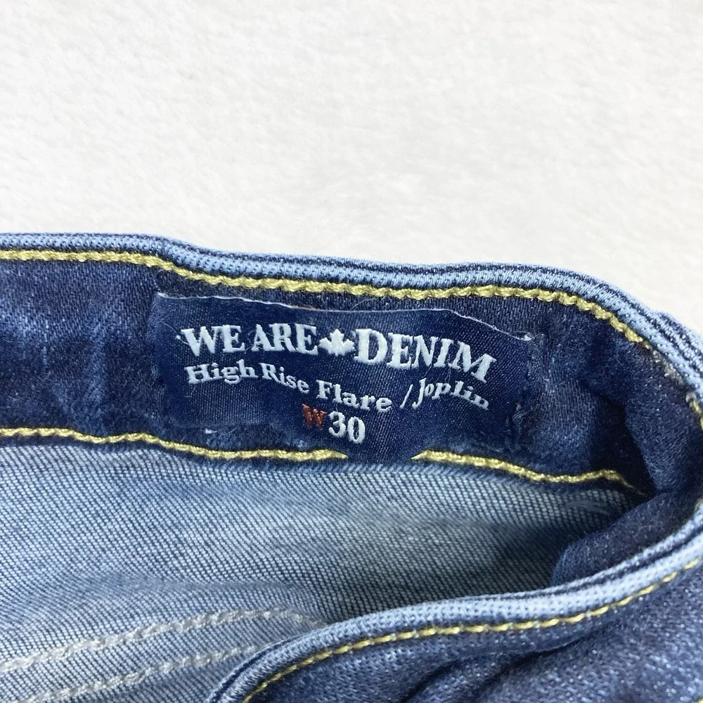 Buffalo Jeans Womens 30 Blue Joplin High Rise Flare Whiskers Retro David‎ Bitton